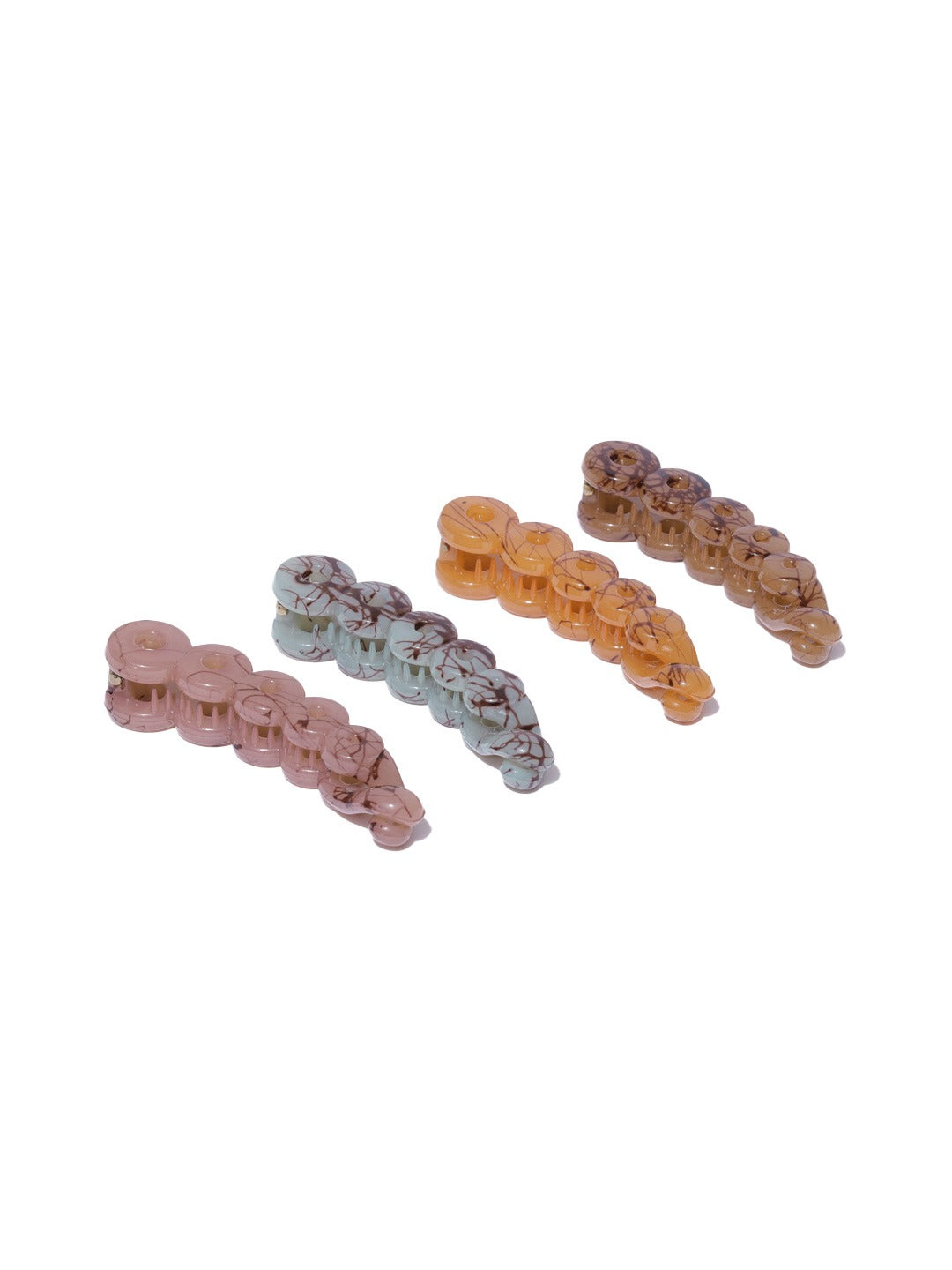 Blueberry KIDS set of 4 resin banana hair clips