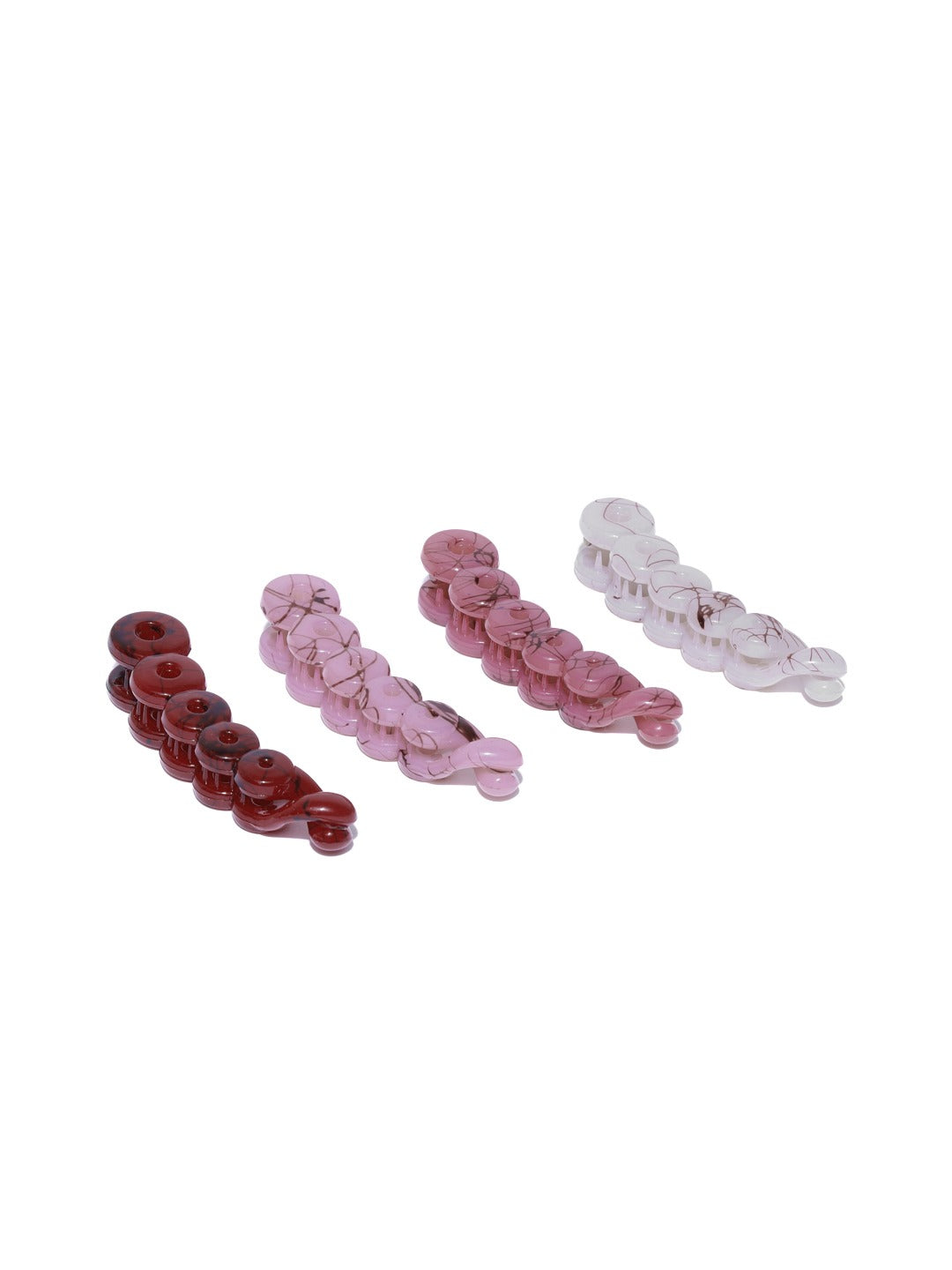 Blueberry KIDS set of 4 resin banana hair clips