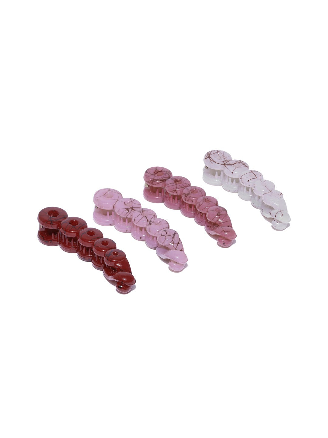 Blueberry KIDS set of 4 resin banana hair clips