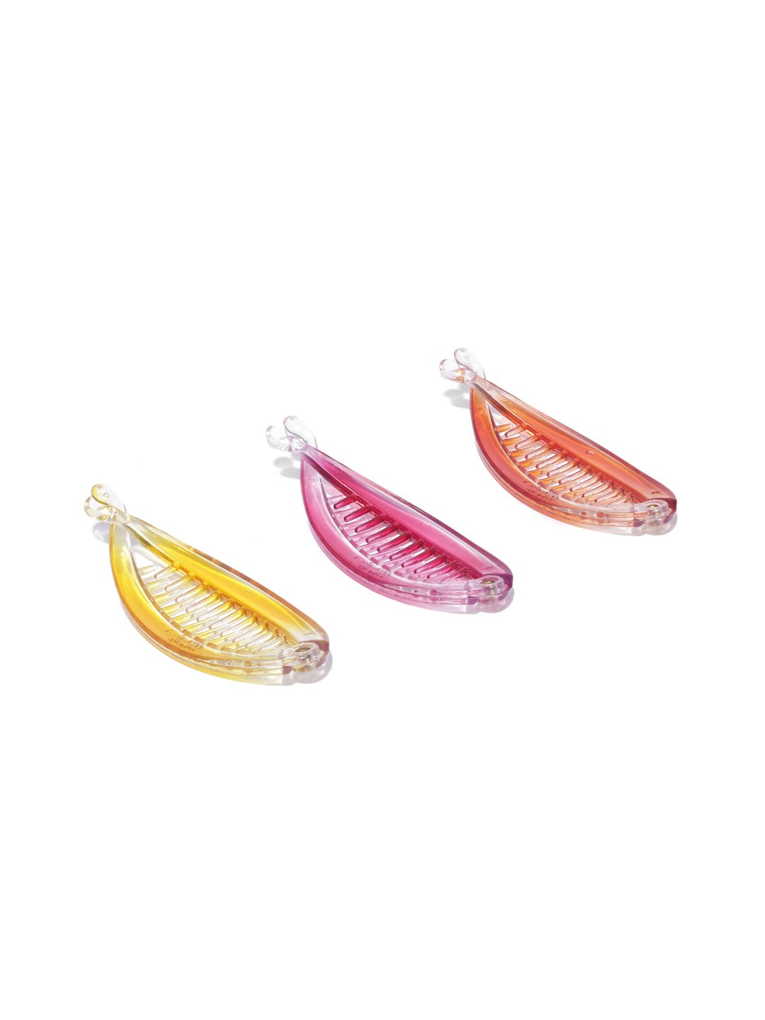 Blueberry KIDS set of 3 resin banana hair clips