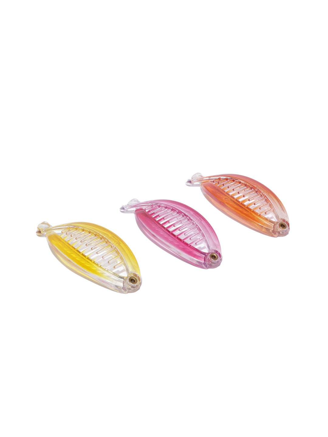 Blueberry KIDS set of 3 resin banana hair clips