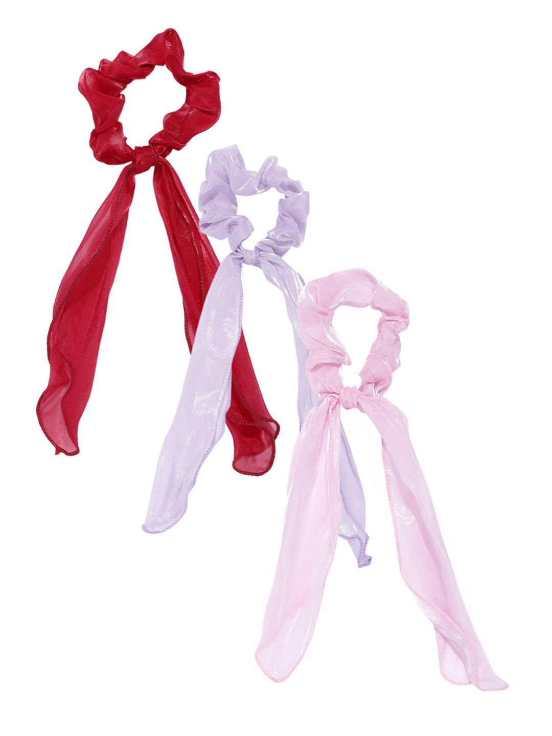 Blueberry KIDS set of 3 multi ruffle scrunchies