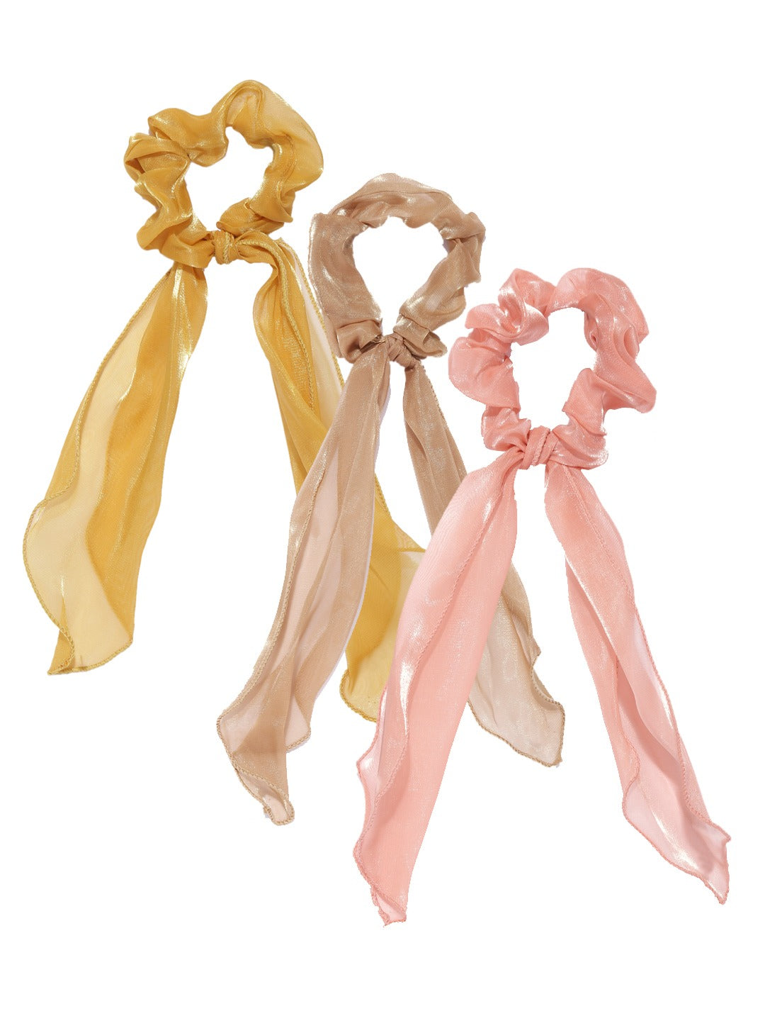 Blueberry KIDS set of 3 multi ruffle scrunchies