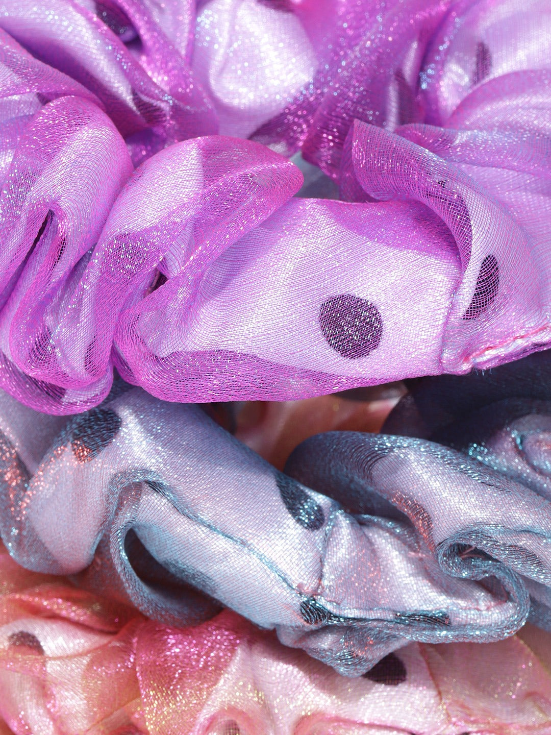 Blueberry KIDS set of 3 multi color scrunchies