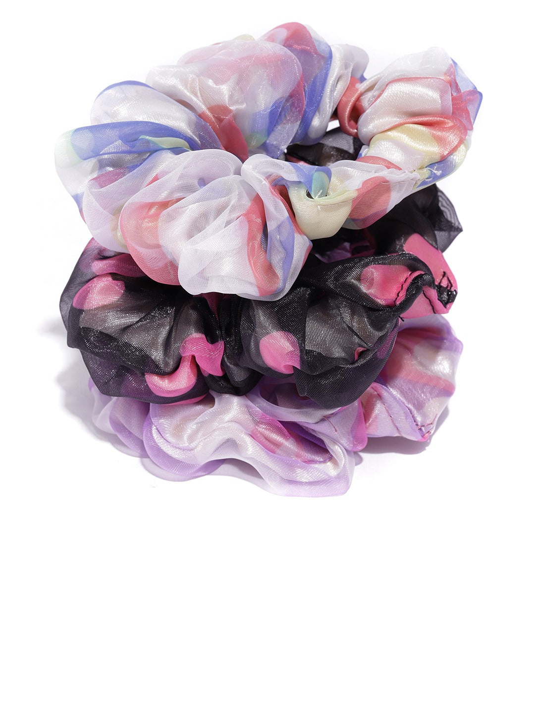 Blueberry KIDS set of 3 multi color scrunchies