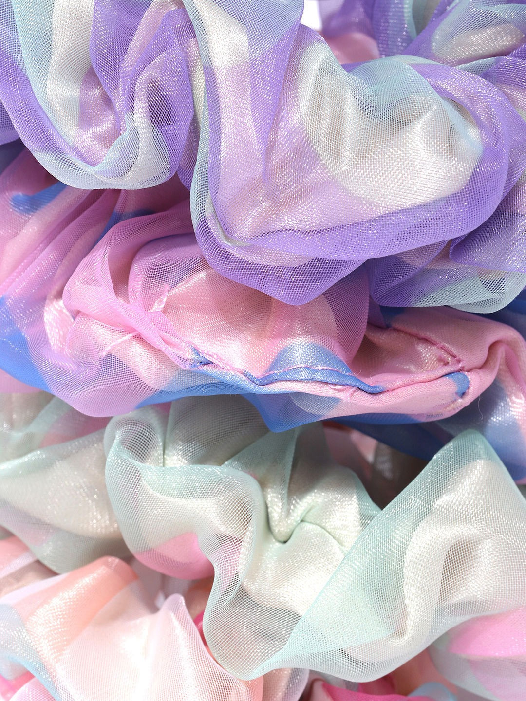 Blueberry KIDS set of 4 multi color scrunchies