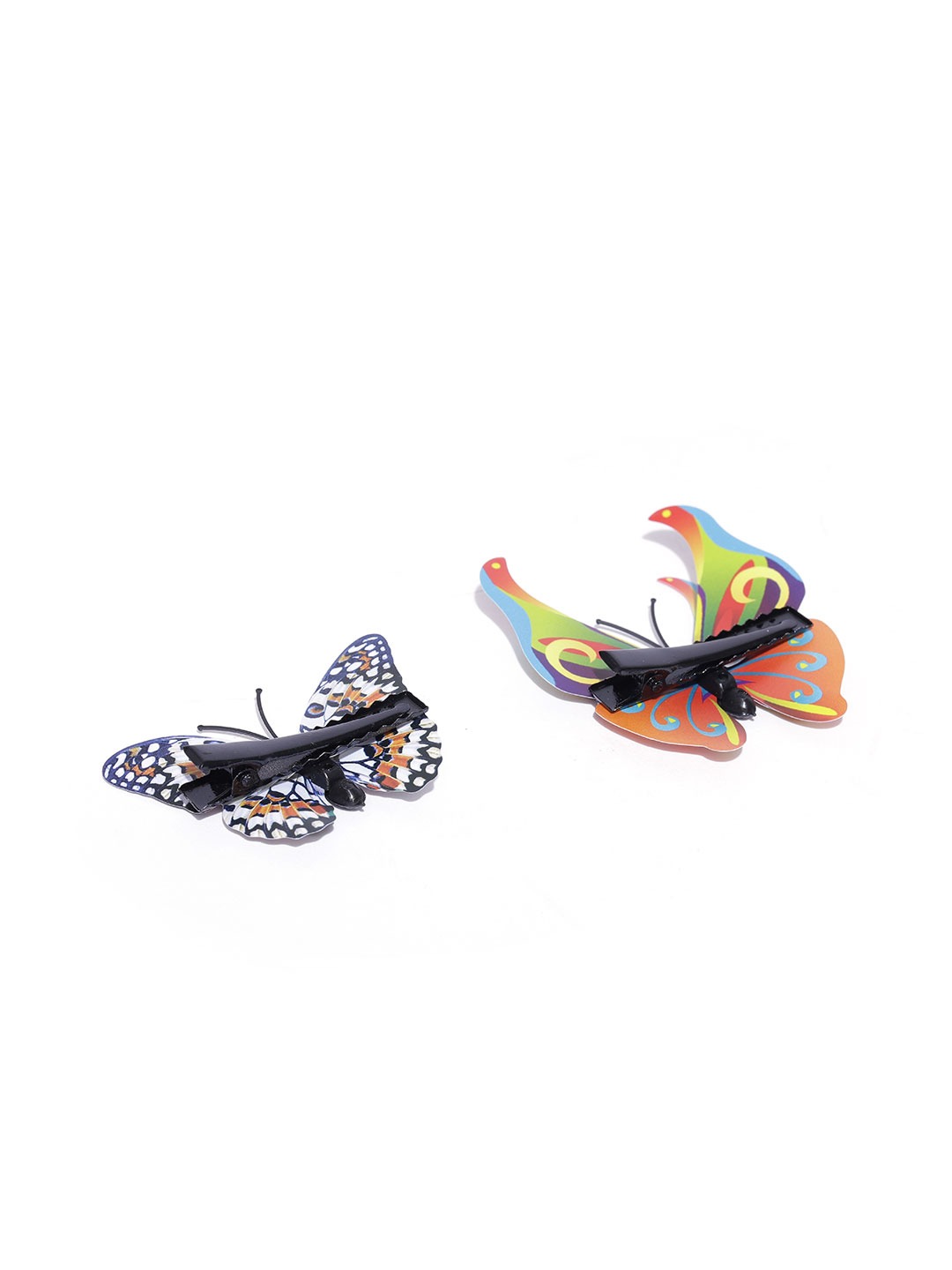 Blueberry KIDS set of 2 multi color butterfly alligator hair clips