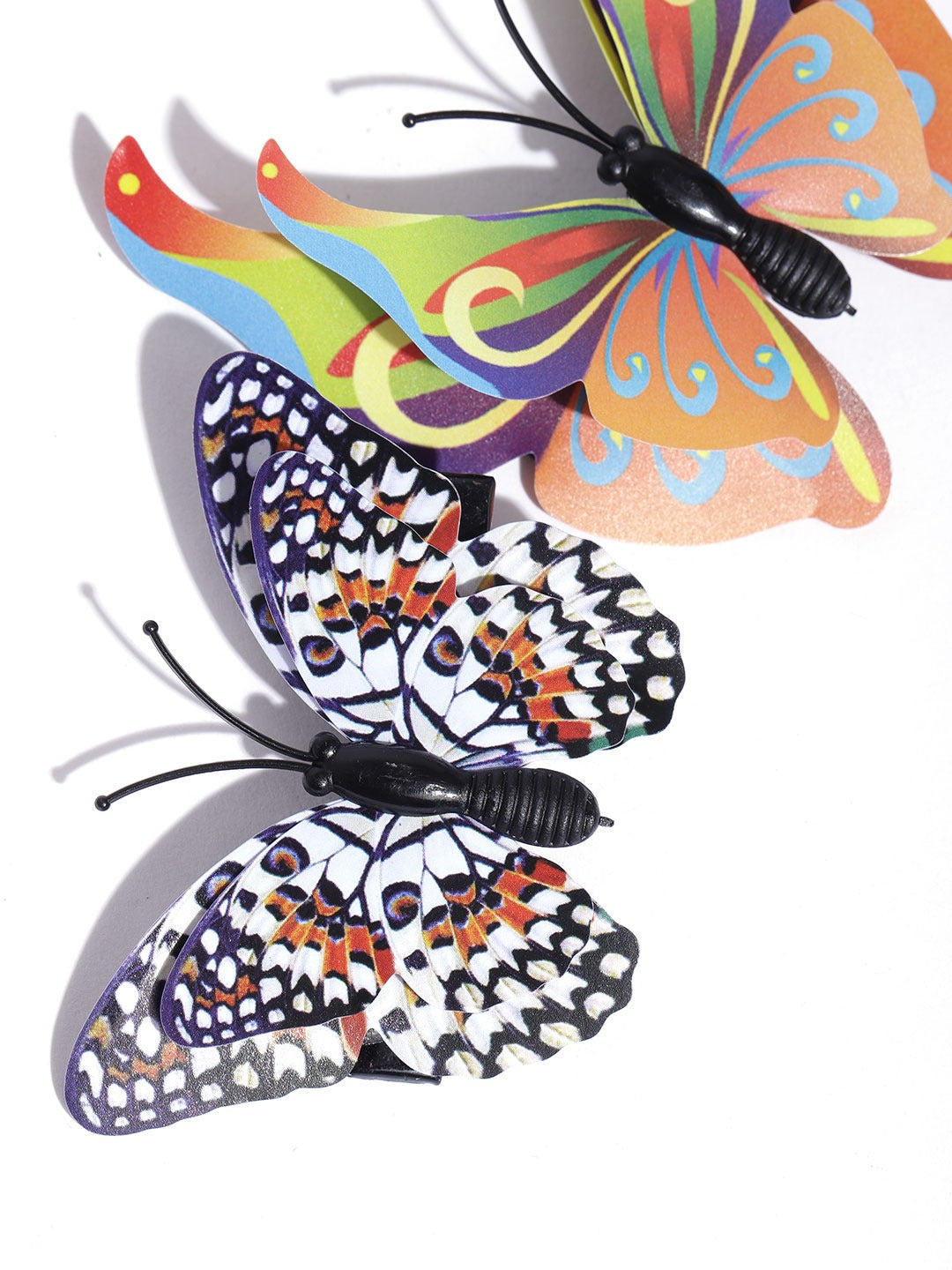 Blueberry KIDS set of 2 multi color butterfly alligator hair clips