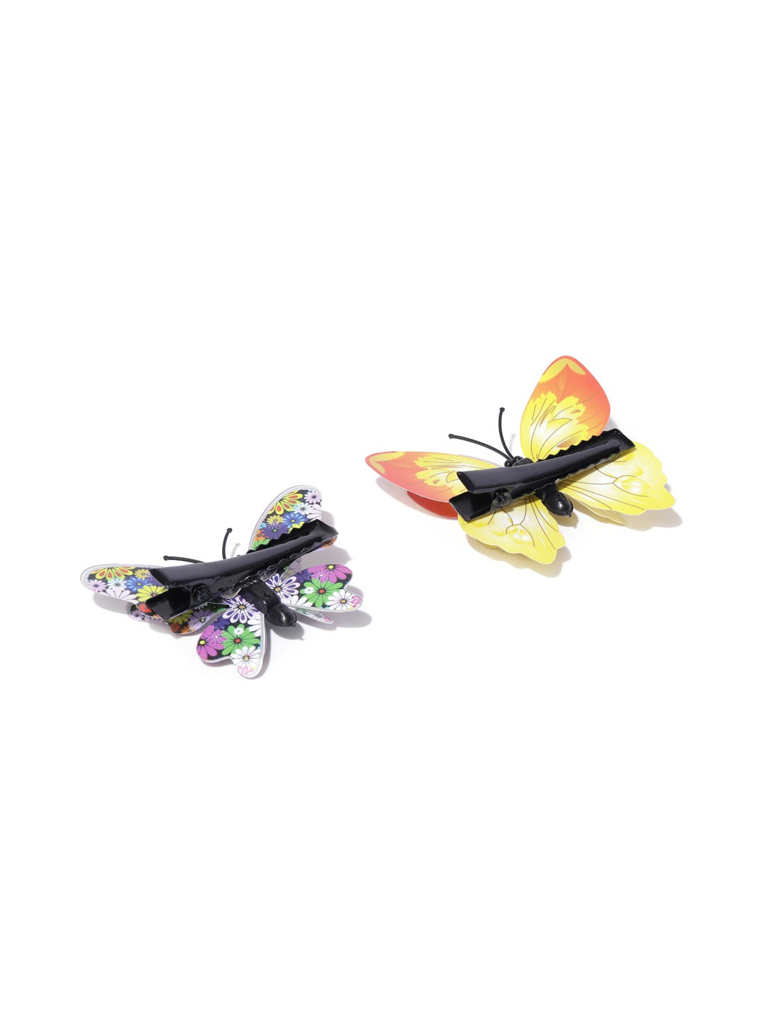 Blueberry KIDS set of 2 multi color butterfly alligator hair clips