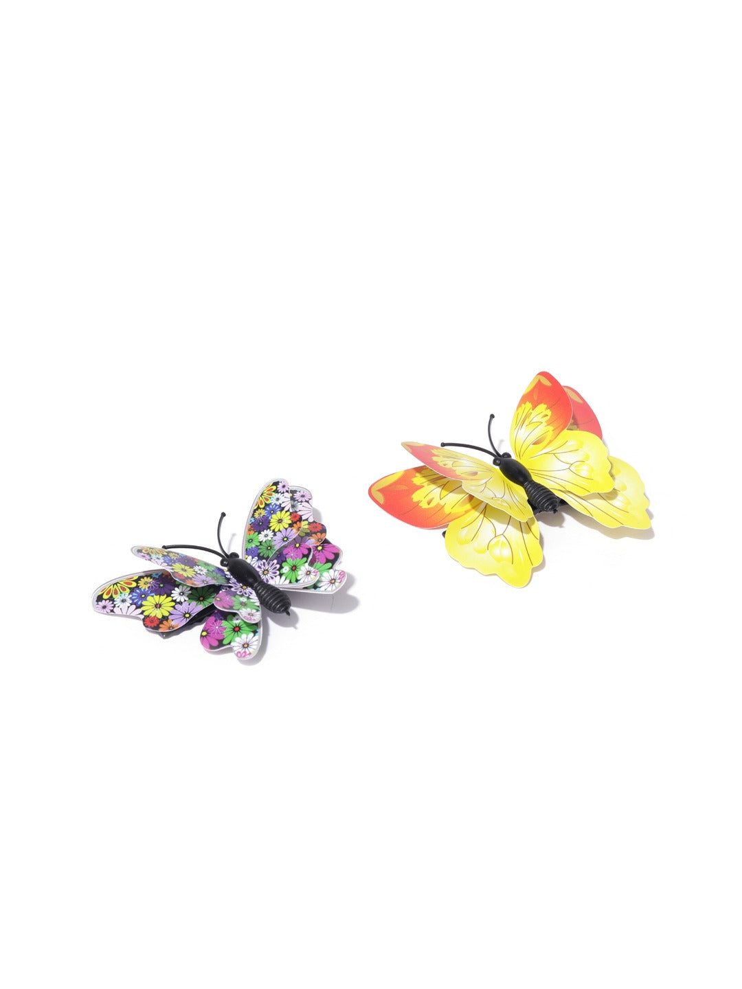 Blueberry KIDS set of 2 multi color butterfly alligator hair clips