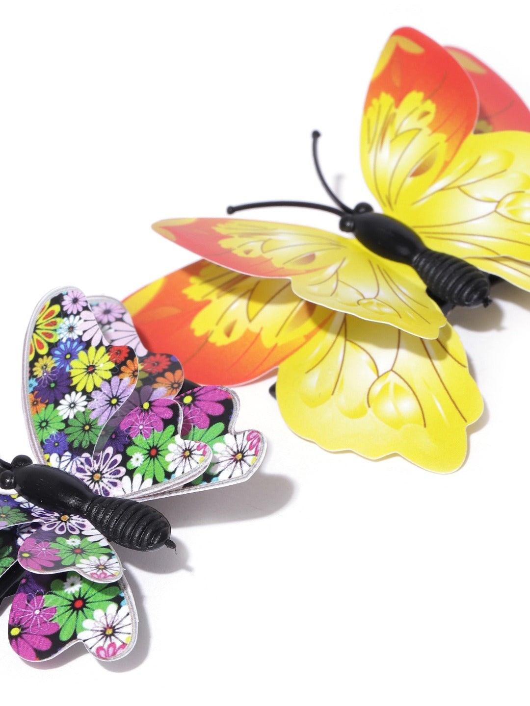 Blueberry KIDS set of 2 multi color butterfly alligator hair clips