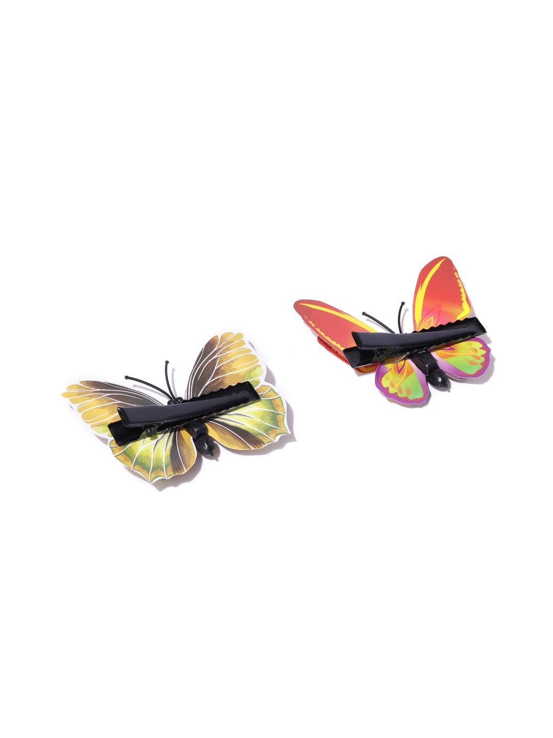 Blueberry KIDS set of 2 multi color butterfly alligator hair clips