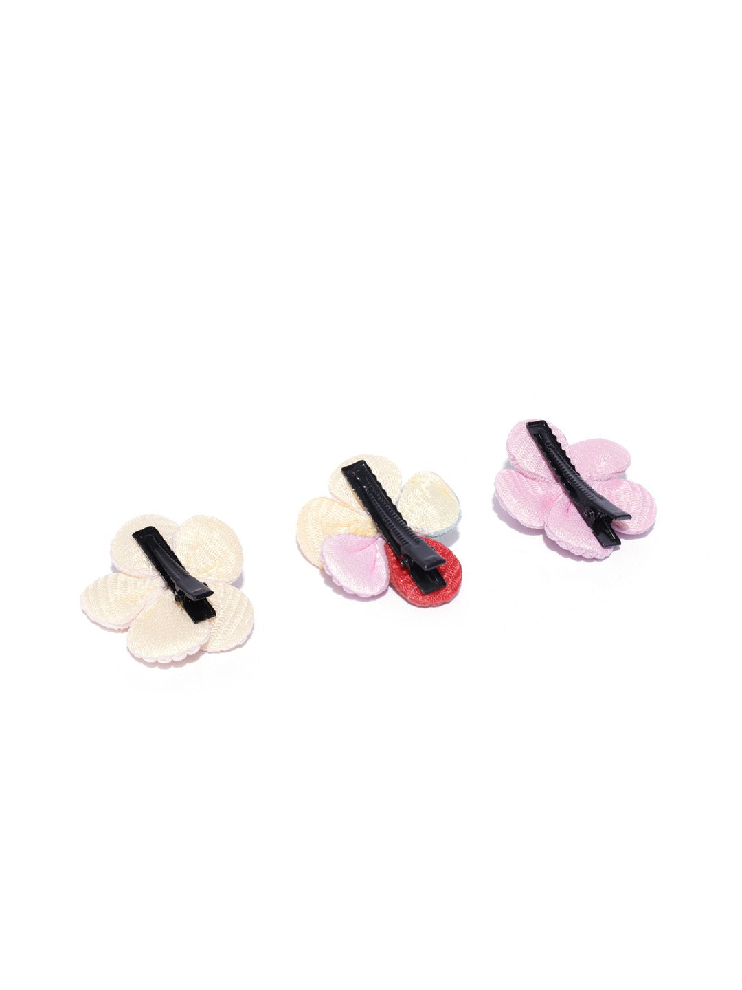 Blueberry KIDS set of 3 flower and pearl detailing alligator hair clips