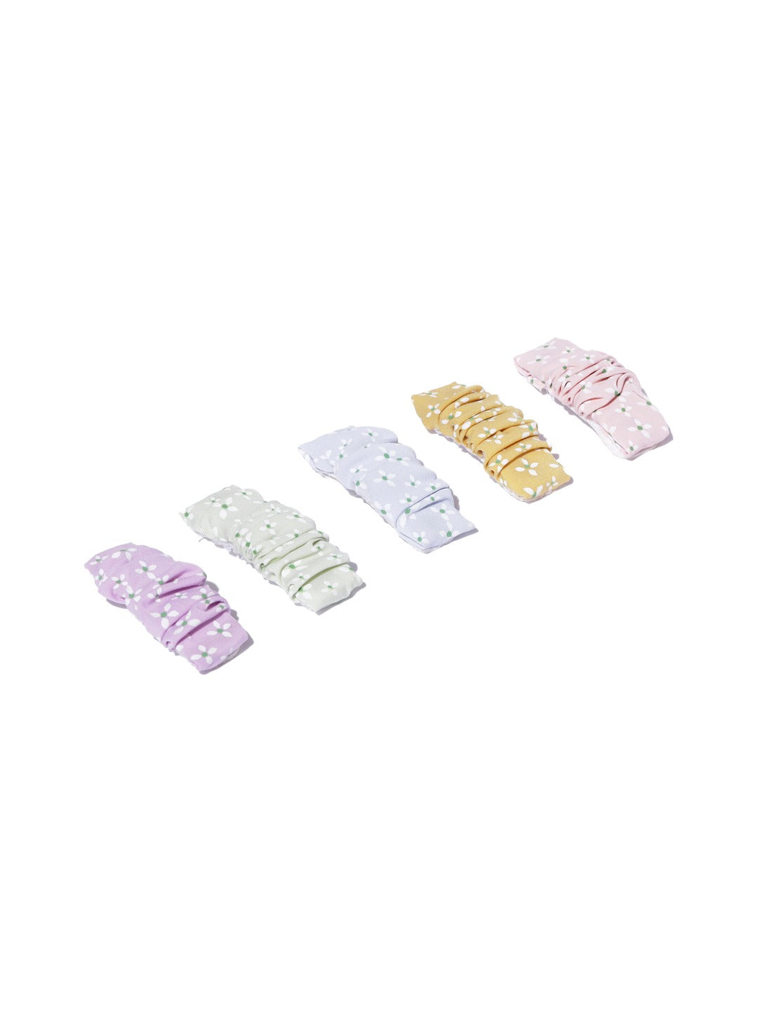 Blueberry KIDS set of 5 pastel flower tic tac hair clips