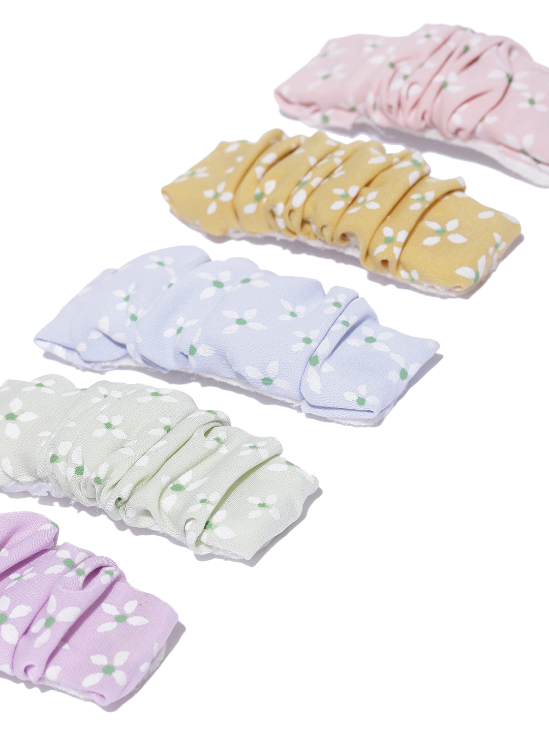 Blueberry KIDS set of 5 pastel flower tic tac hair clips
