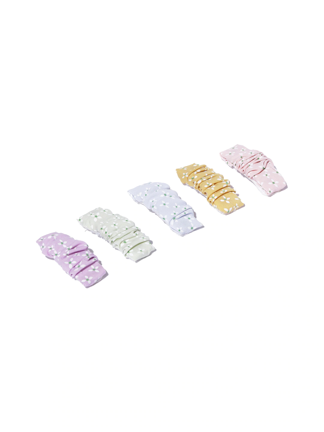 Blueberry KIDS set of 5 pastel flower tic tac hair clips