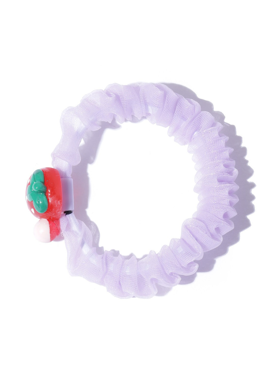 Blueberry KIDS set of 5 Pastel fruit Motif Elastic Ponytail Holder