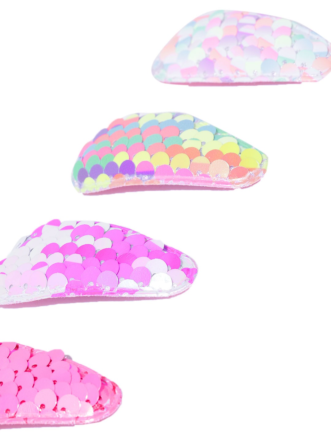 Blueberry KIDS set of 5 Multi colour sequins Tic tac Hair clips