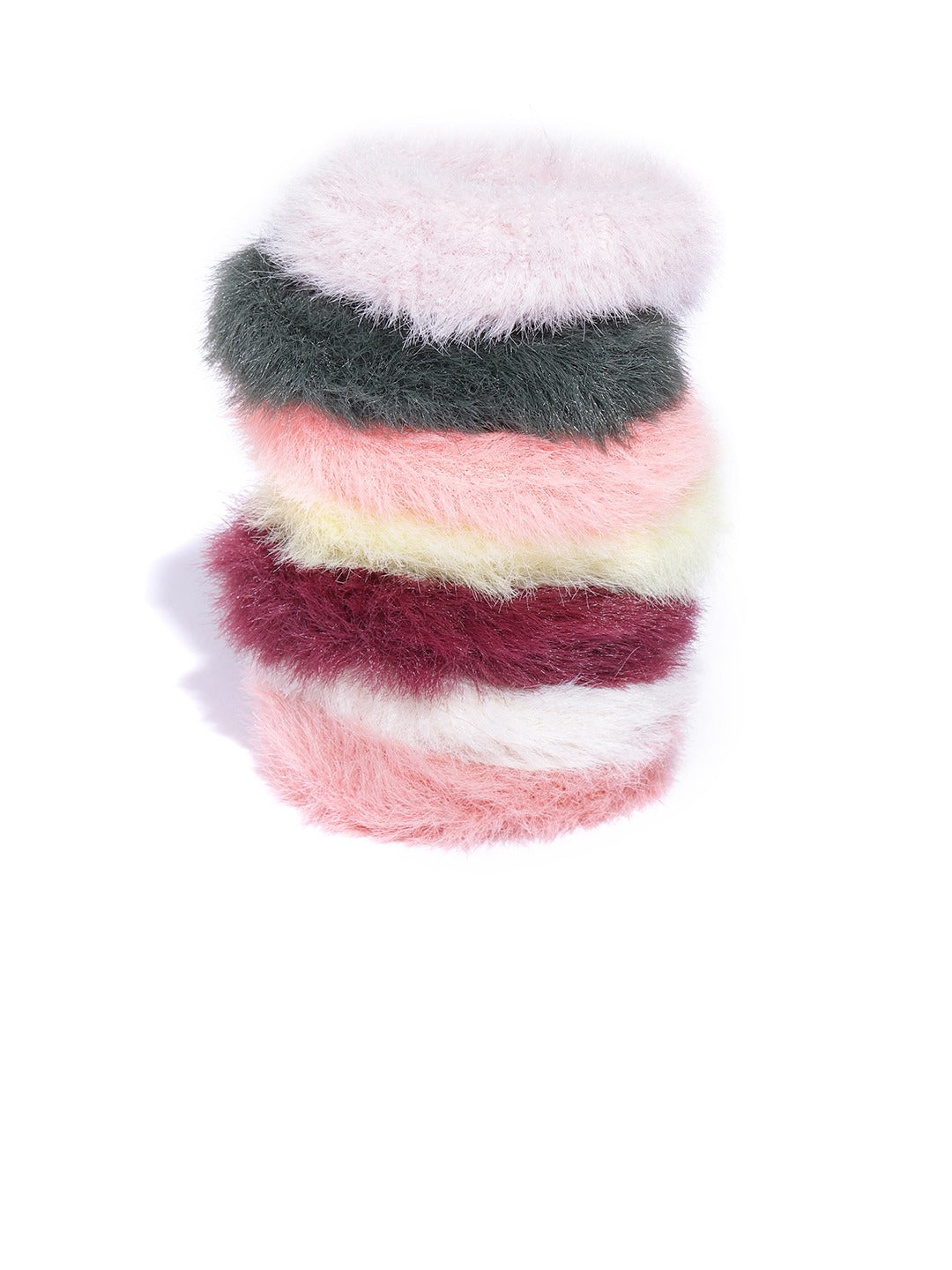 Blueberry KIDS set of 7 fur scrunchies