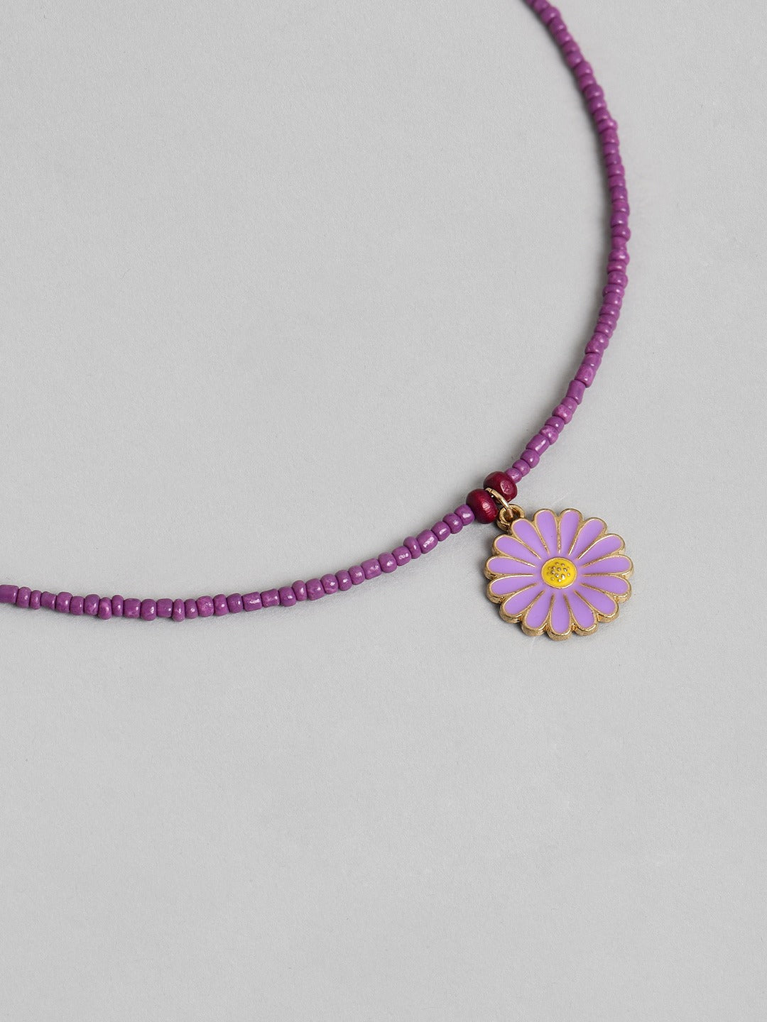 Blueberry KIDS Purple Flower Pendant