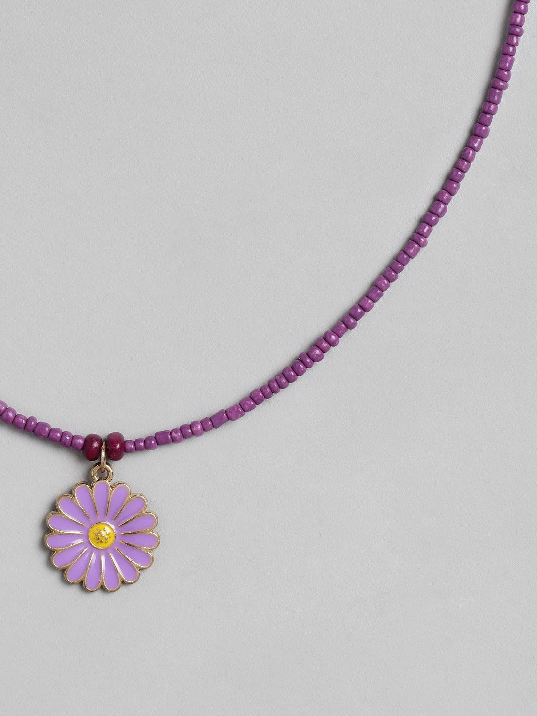 Blueberry KIDS Purple Flower Pendant