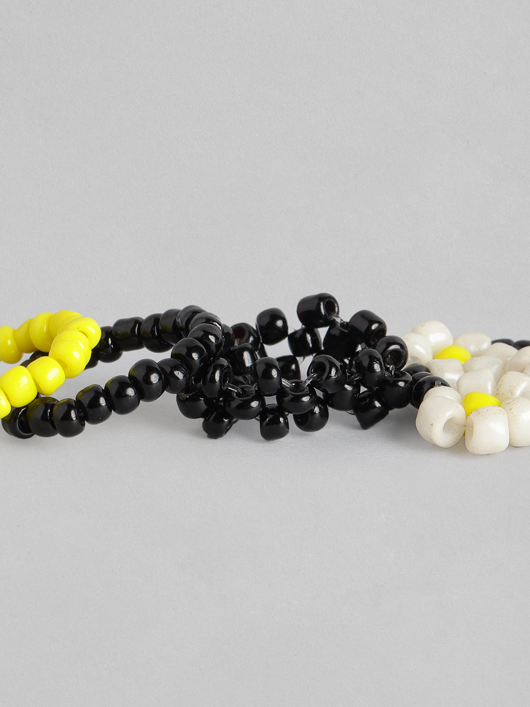 Blueberry Kids set of 4 multi beaded finger RIngs