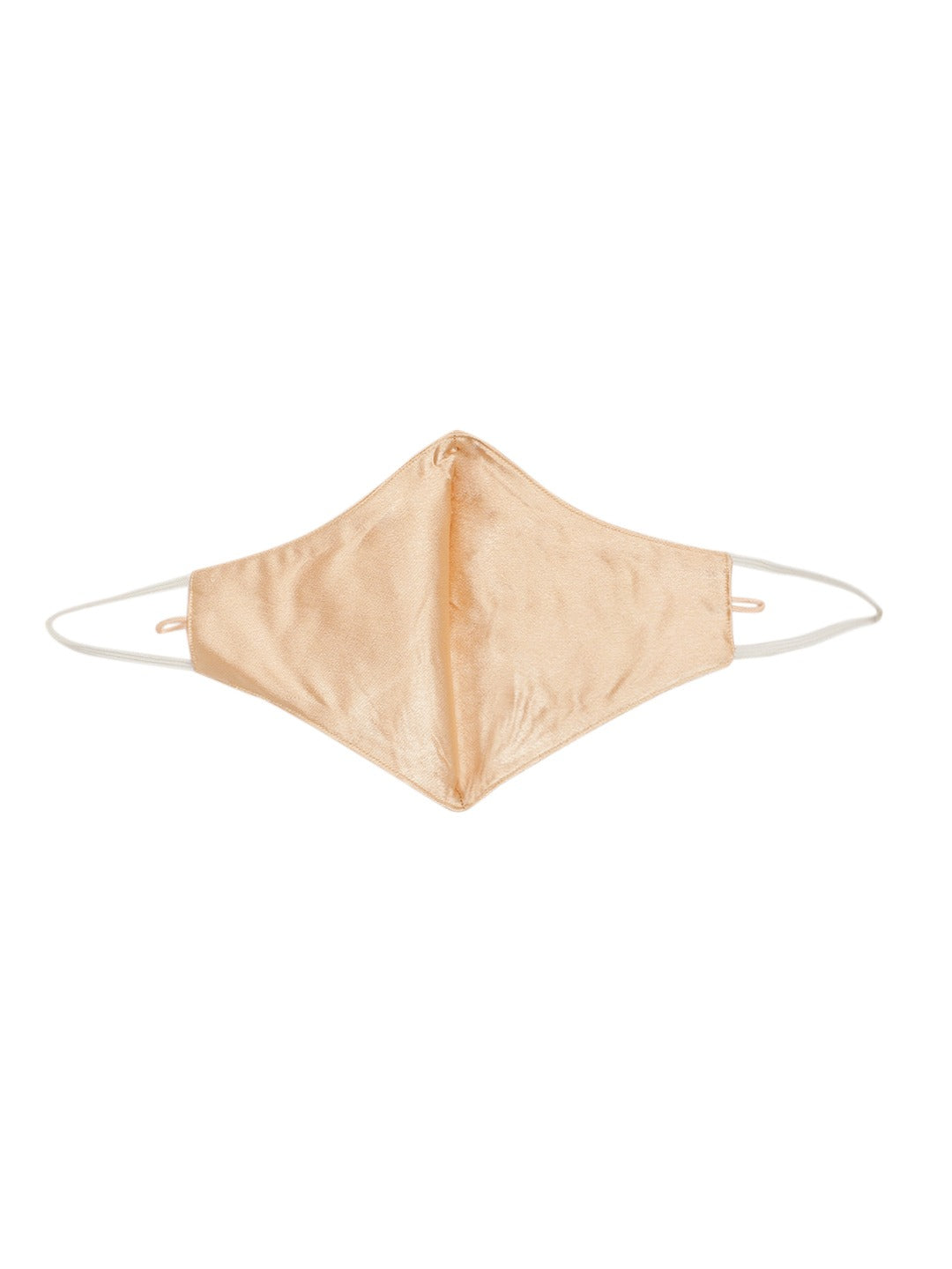 Blueberry golden Reusable 2-Ply satin face mask with gold plated Evil Eye chain