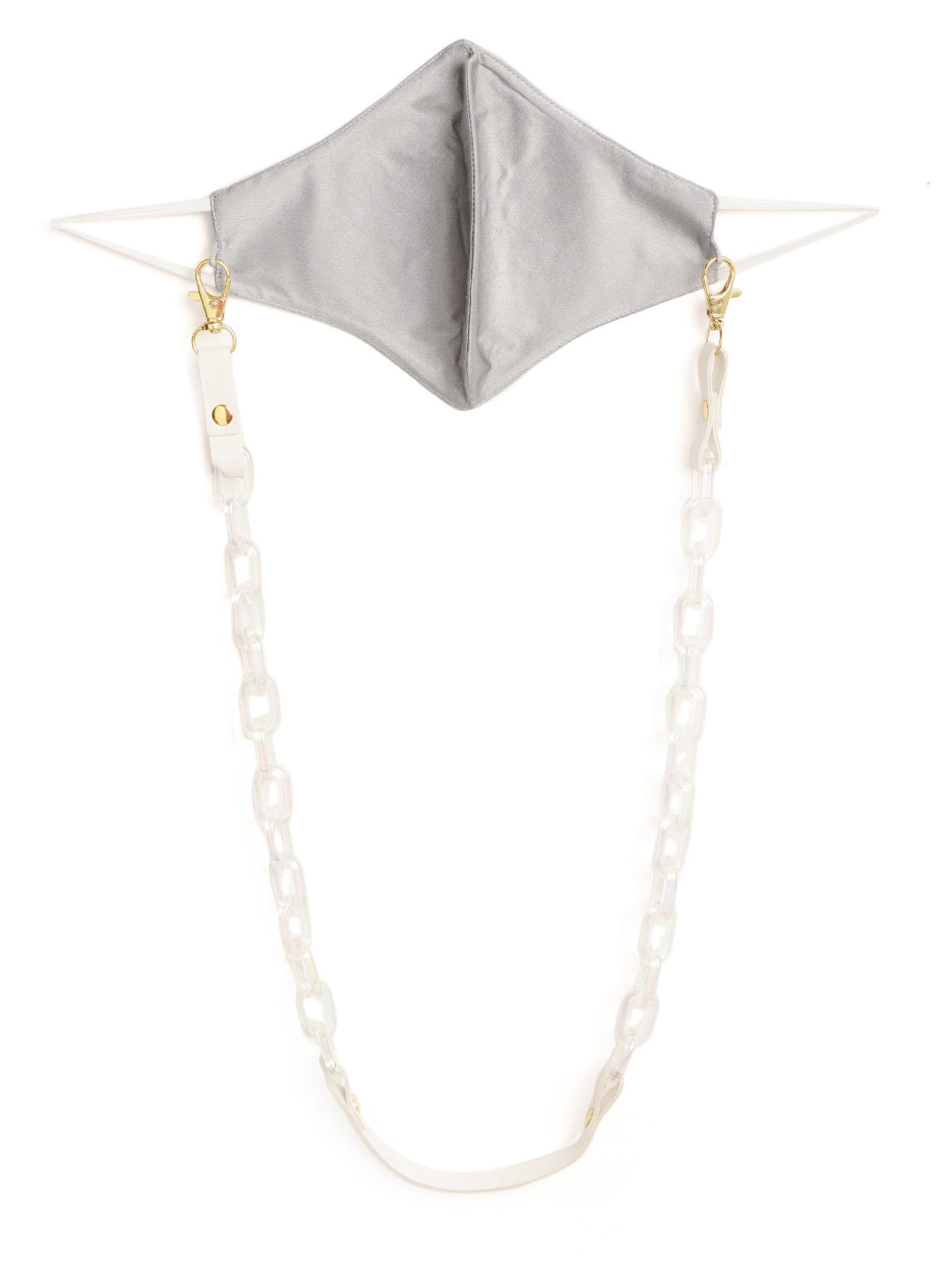 Blueberry grey Coloured 2 Ply Cotton Reusable Chain Mask