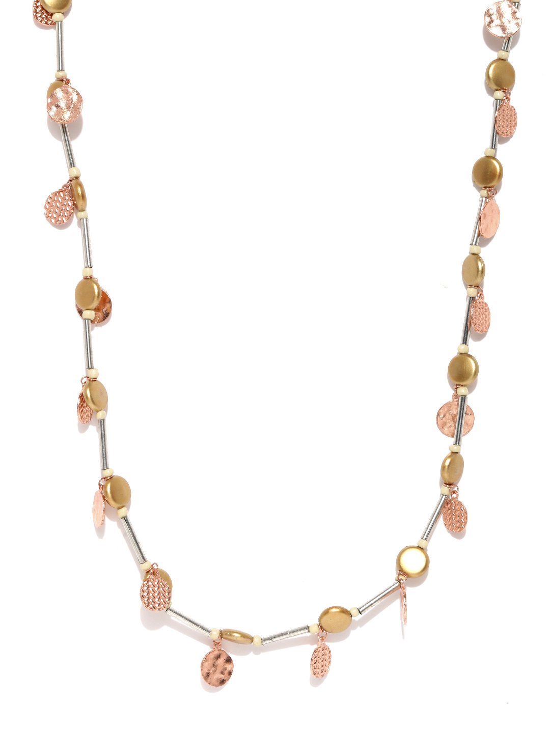 Fashionable copper coins drop necklace