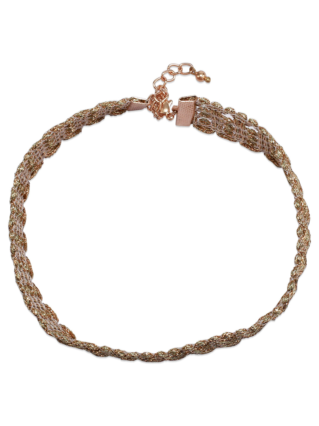 Blueberry gold toned choker necklace for women