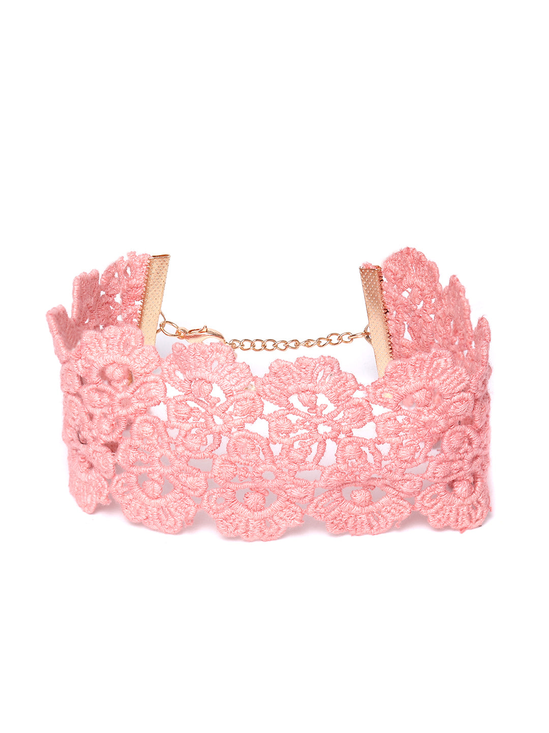 Blueberry peach colour choker necklace