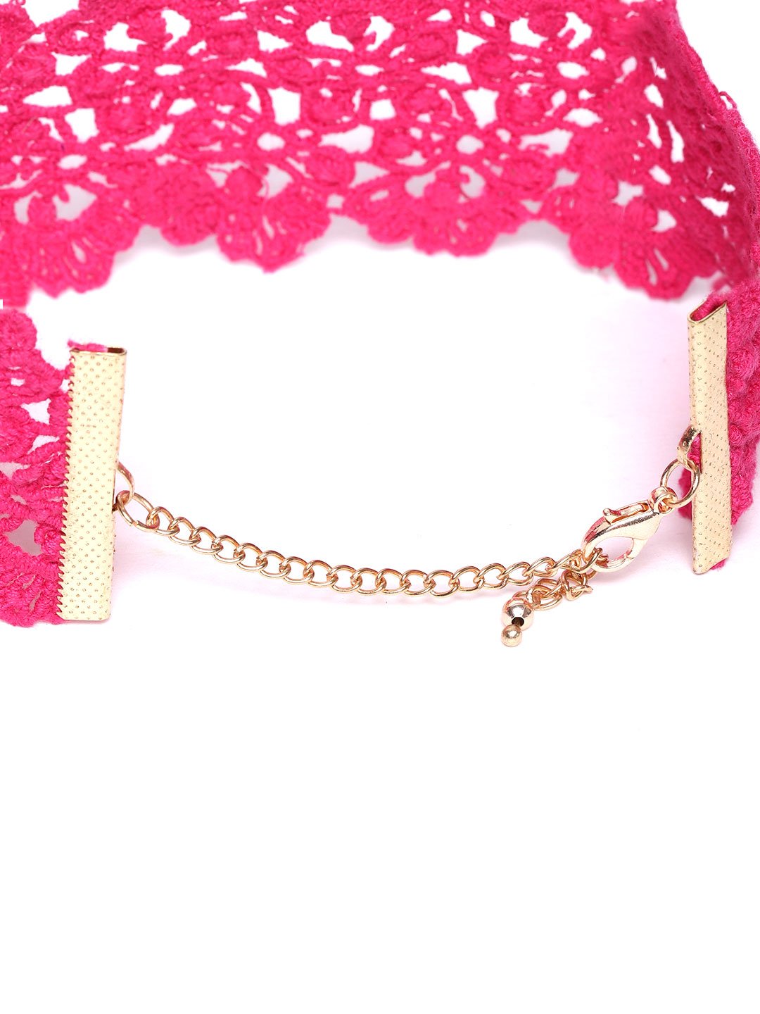 Blueberry Pink colour choker necklace