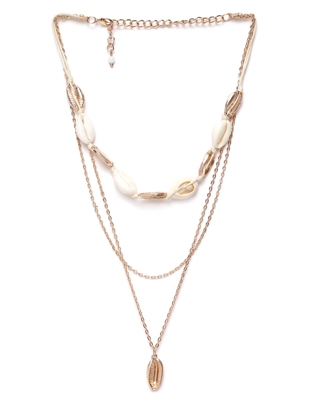 Blueberry gold plated chain layered necklace