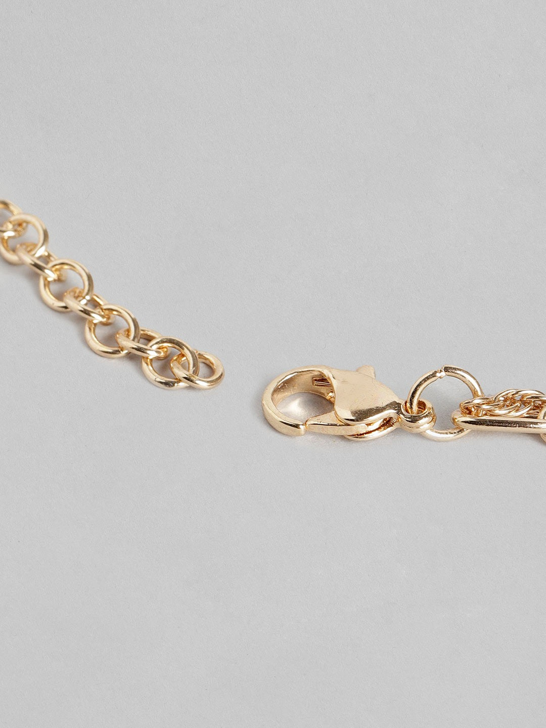 Blueberry gold plated chain layered pendant detailing necklace
