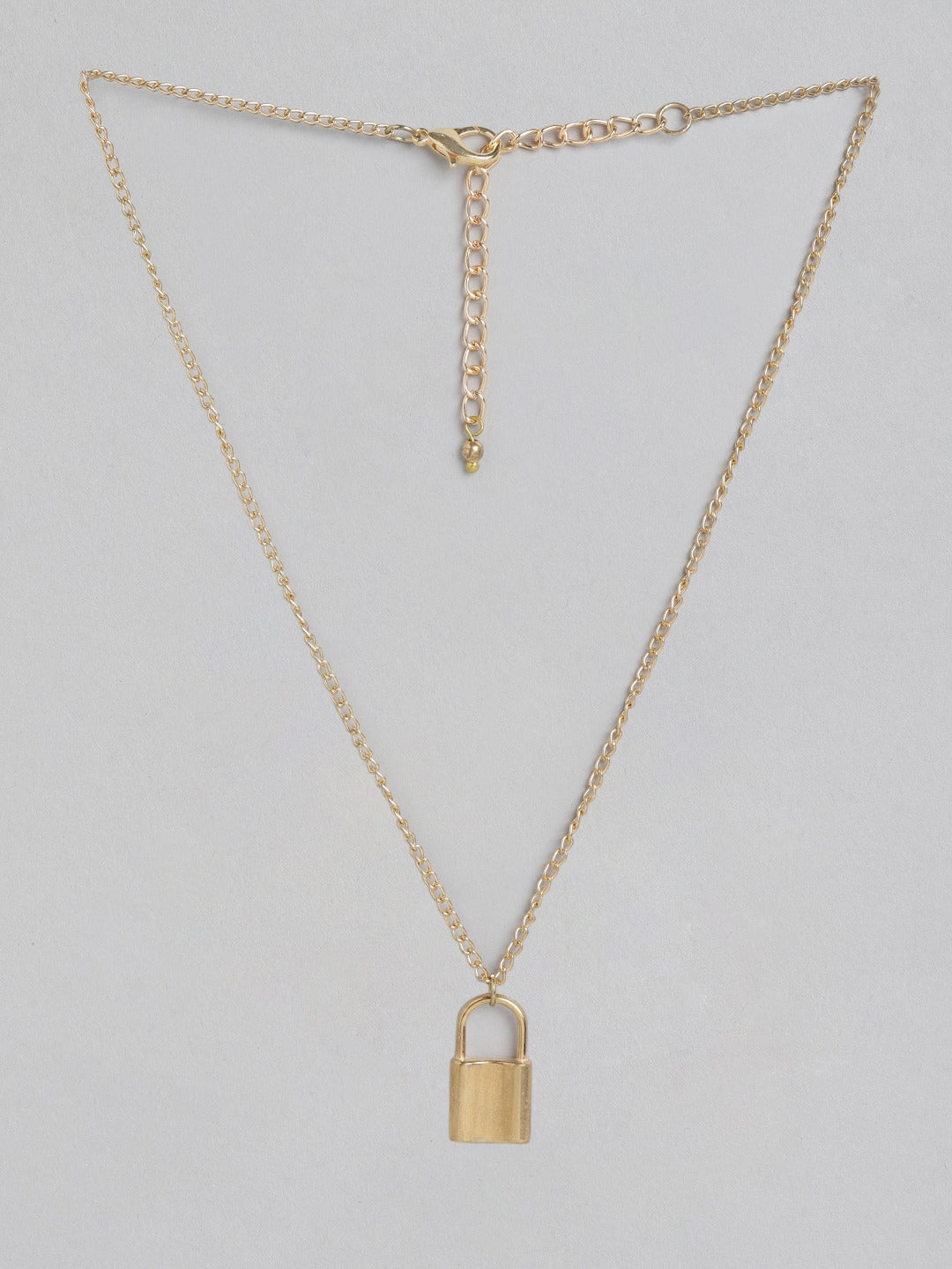 Blueberry gold plated chain layered pendant detailing necklace