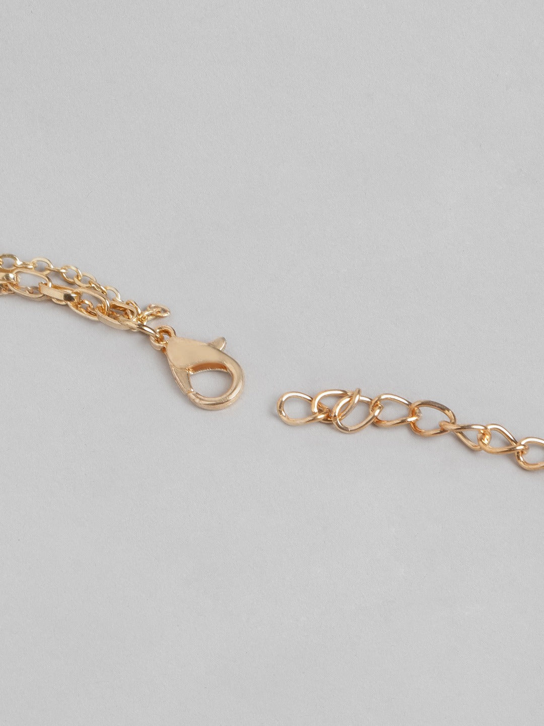 Blueberry gold plated Evil eye chain layered pendant detailing necklace