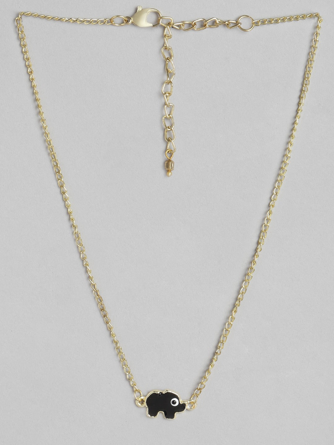 Blueberry gold plated chain layered Evil Eye pendant detailing necklace
