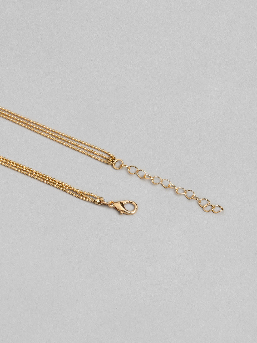 Blueberry gold plated charms detailing pendant layered necklace