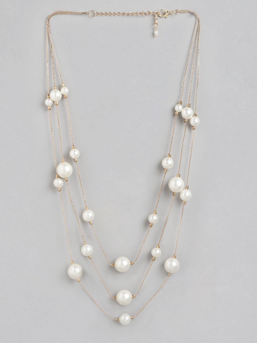 Blueberry Teagan pearl layerd necklace