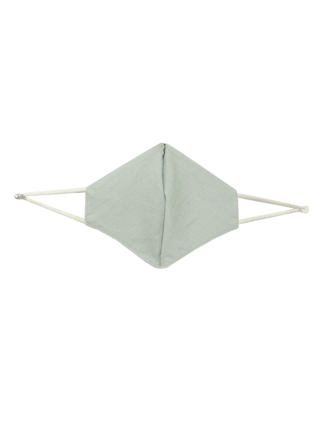 Blueberry Mint Green solid 2 ply cotton reusable chain mask