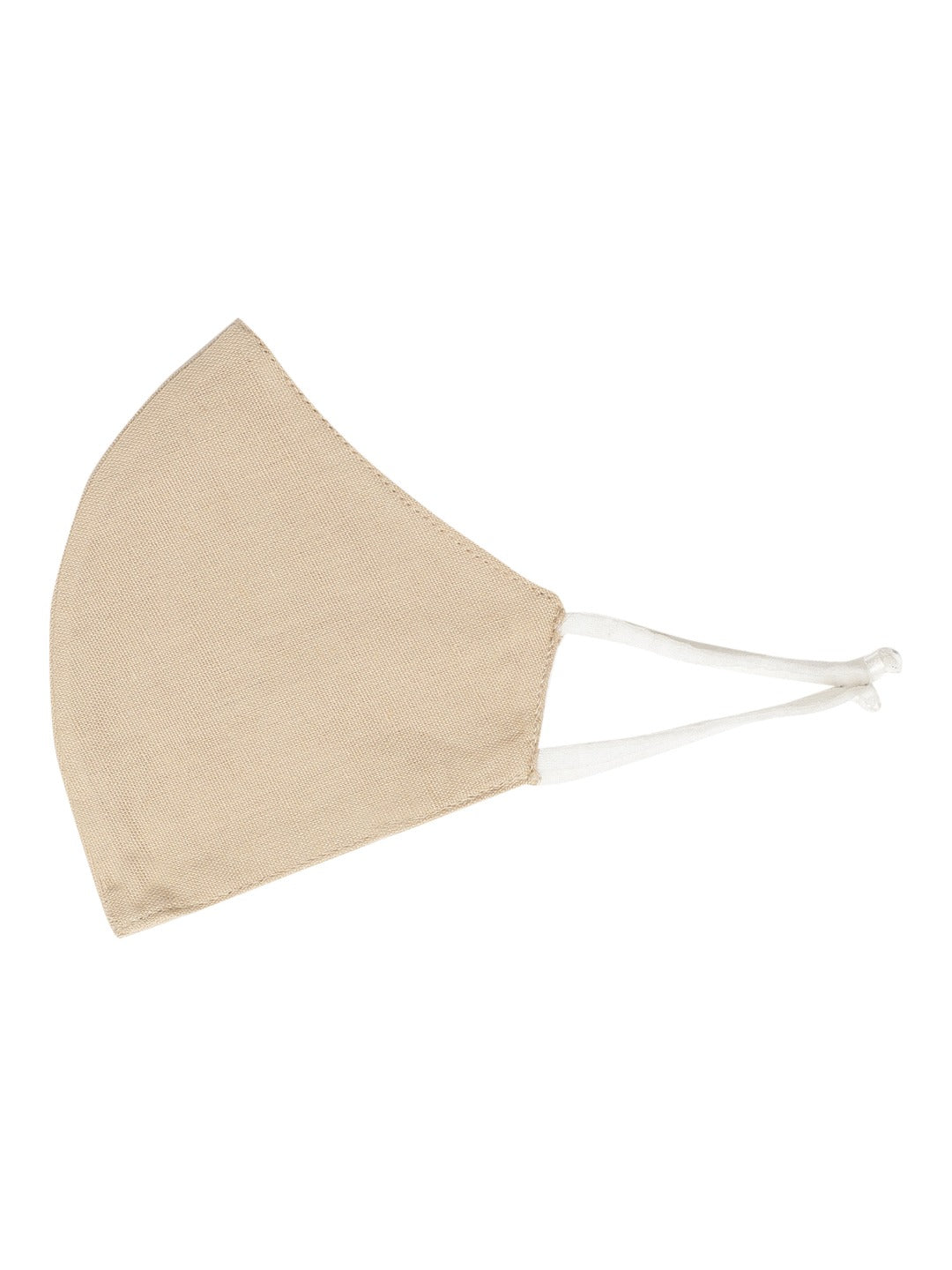 Blueberry Khaki solid 2 ply cotton reusable chain mask