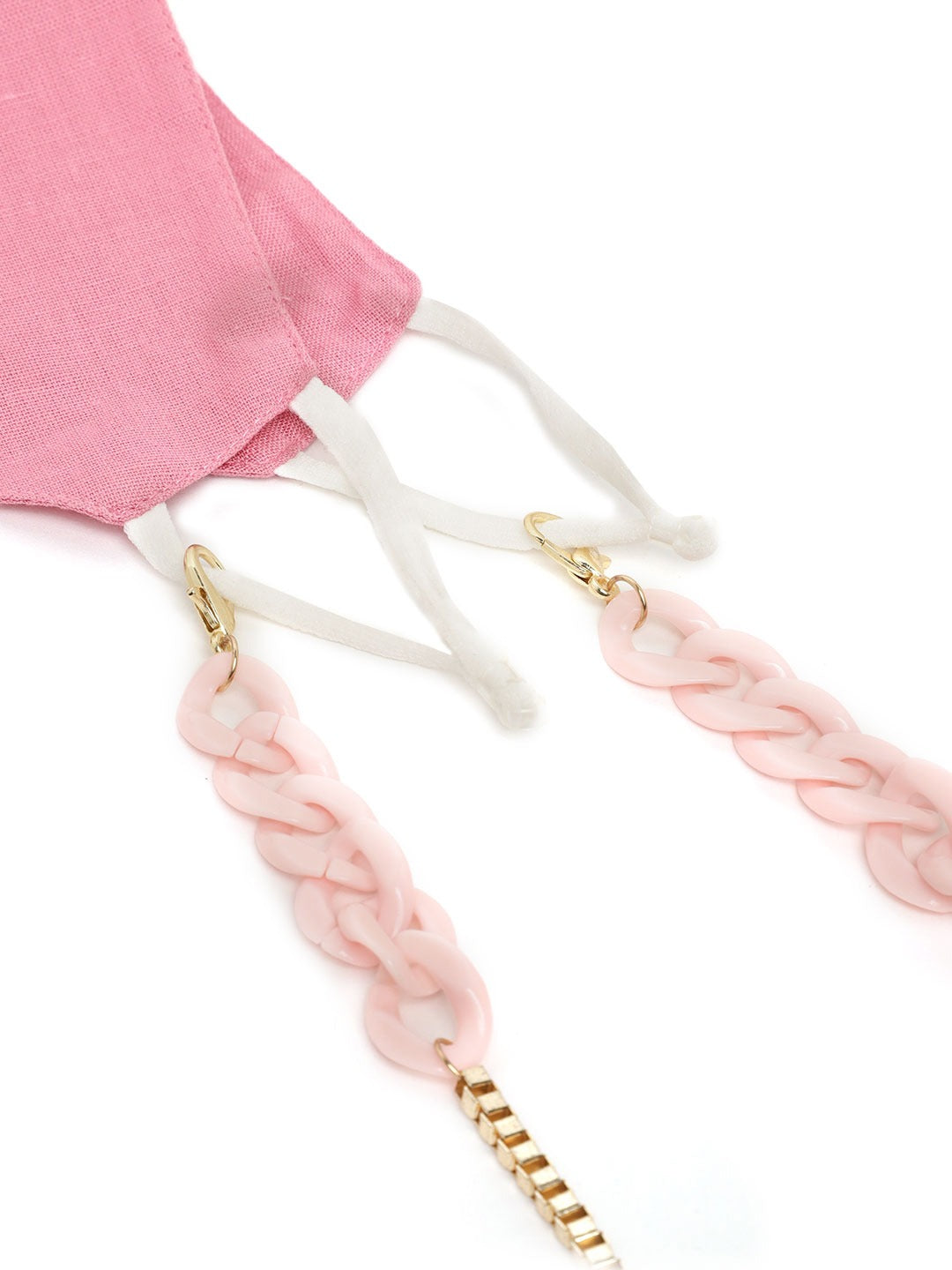 Blueberry Mauve solid 2 ply cotton reusable chain mask