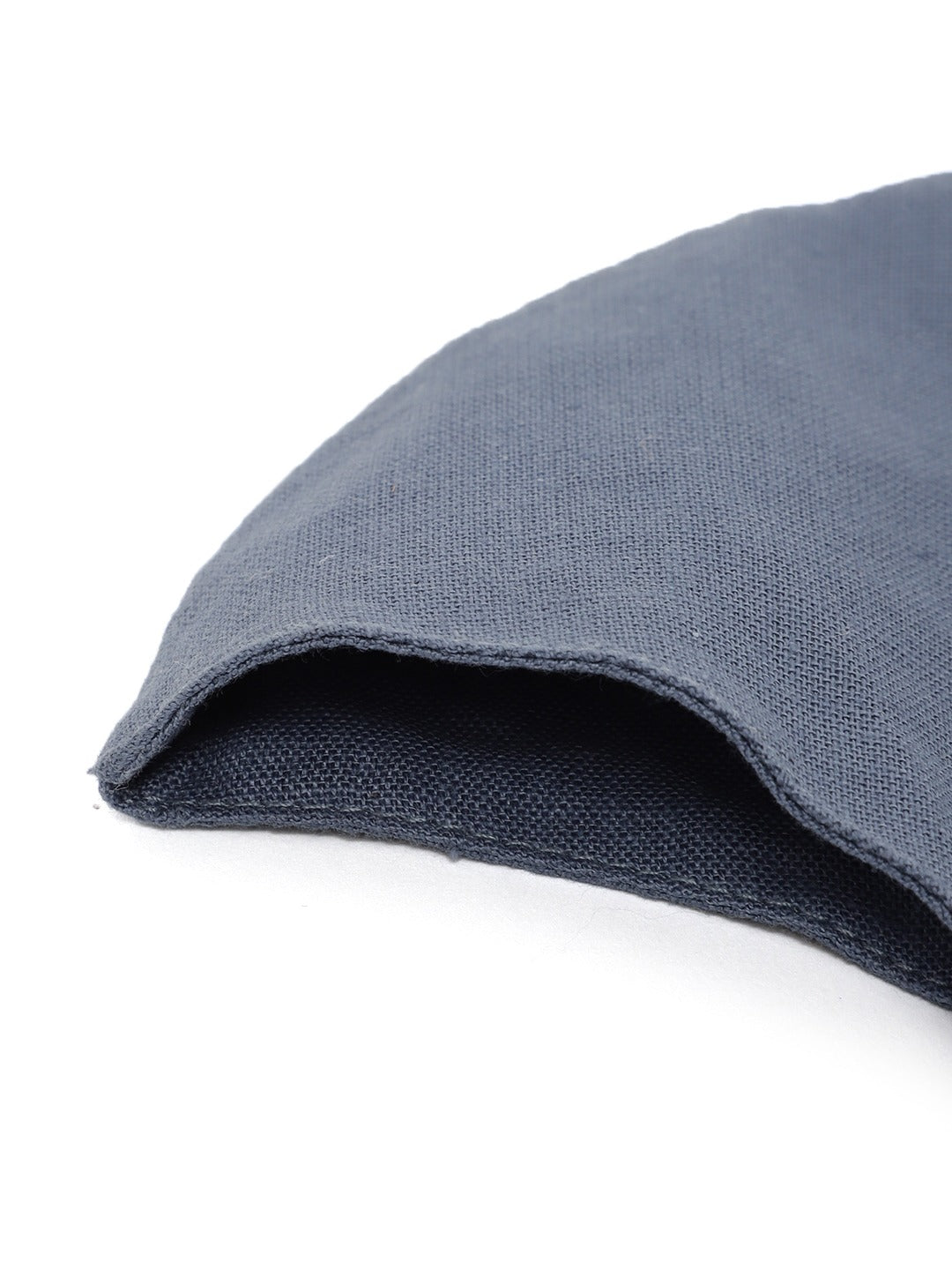 Blueberry Blue solid 2 ply cotton reusable chain mask