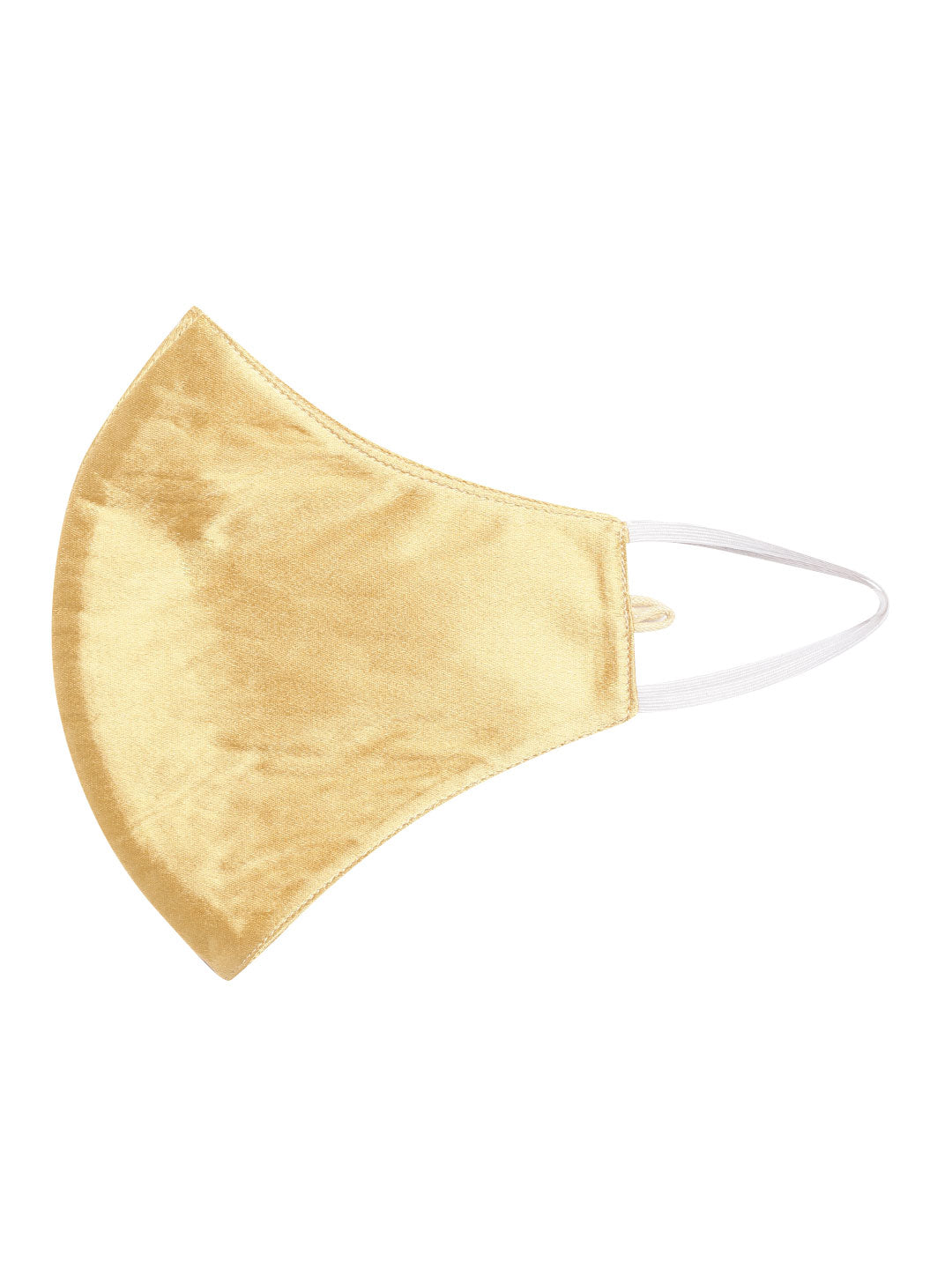 Blueberry golden 2 ply satin resin chain Mask