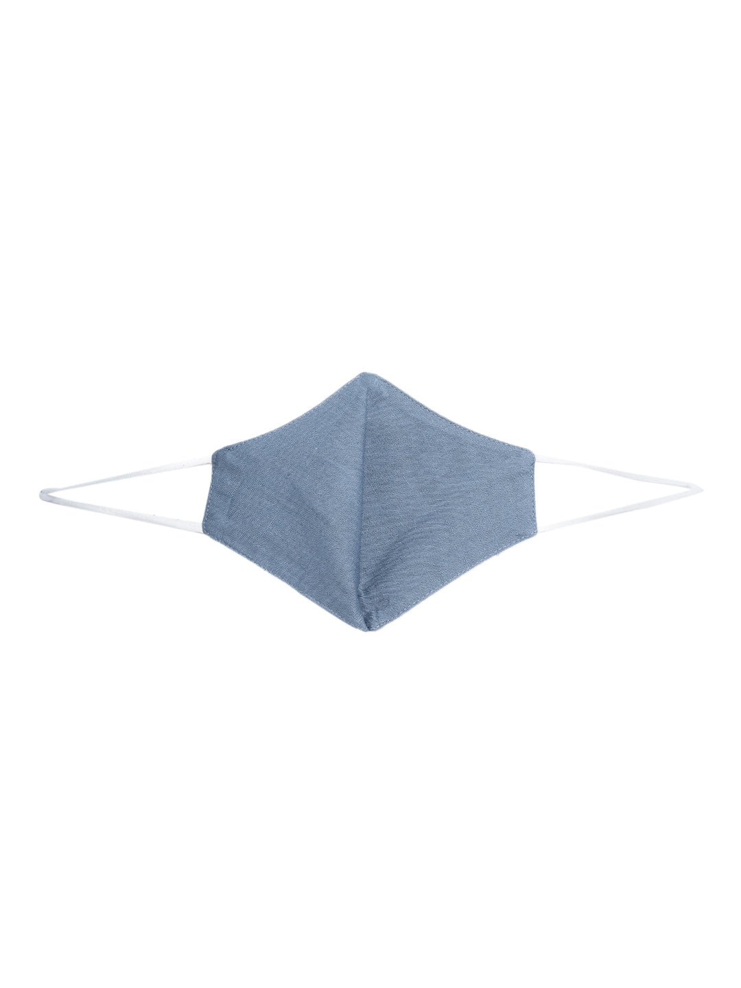 Blueberry Blue 2 ply satin resin chain Mask