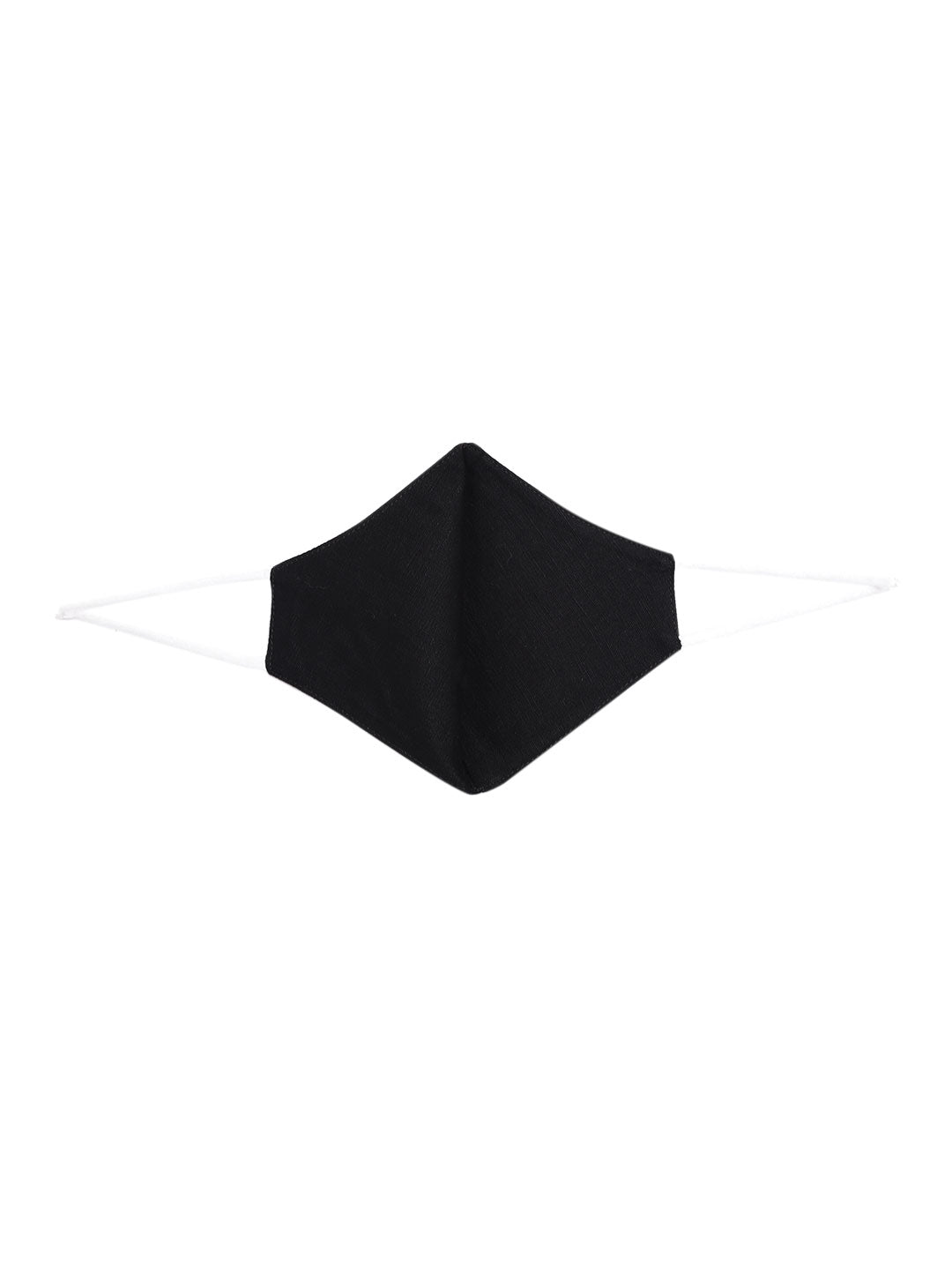 Blueberry Black 2 ply satin resin chain Mask