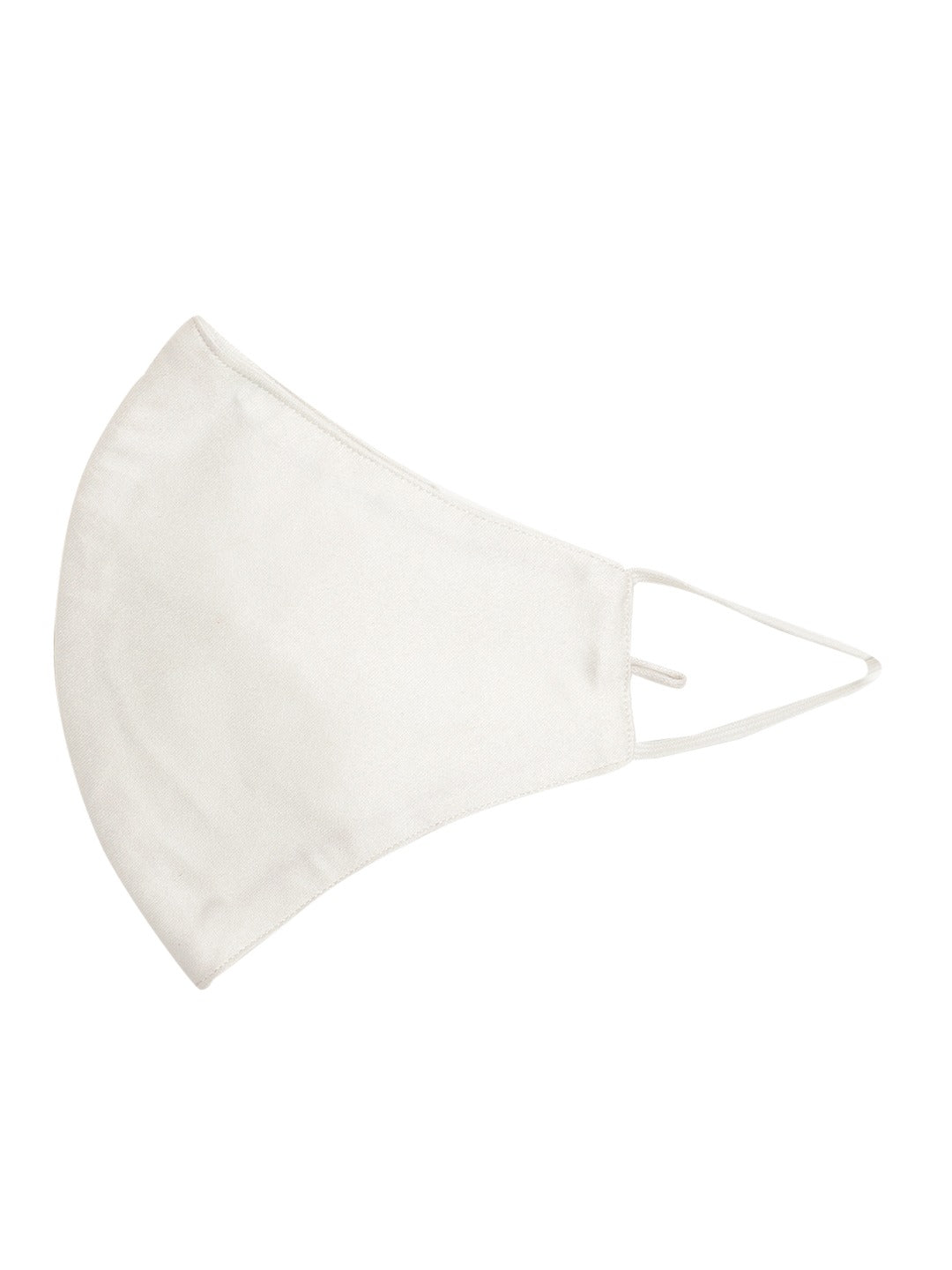 Blueberry white Reusable 2-Ply satin face mask with double tone chain
