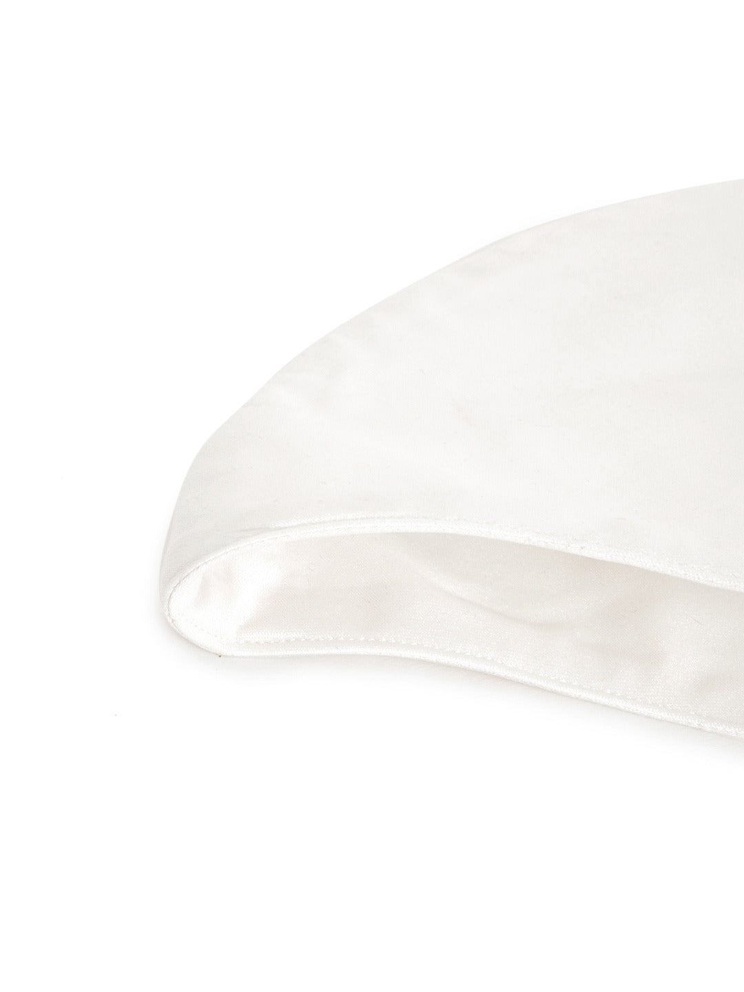 Blueberry white Reusable 2-Ply satin face mask with double tone chain