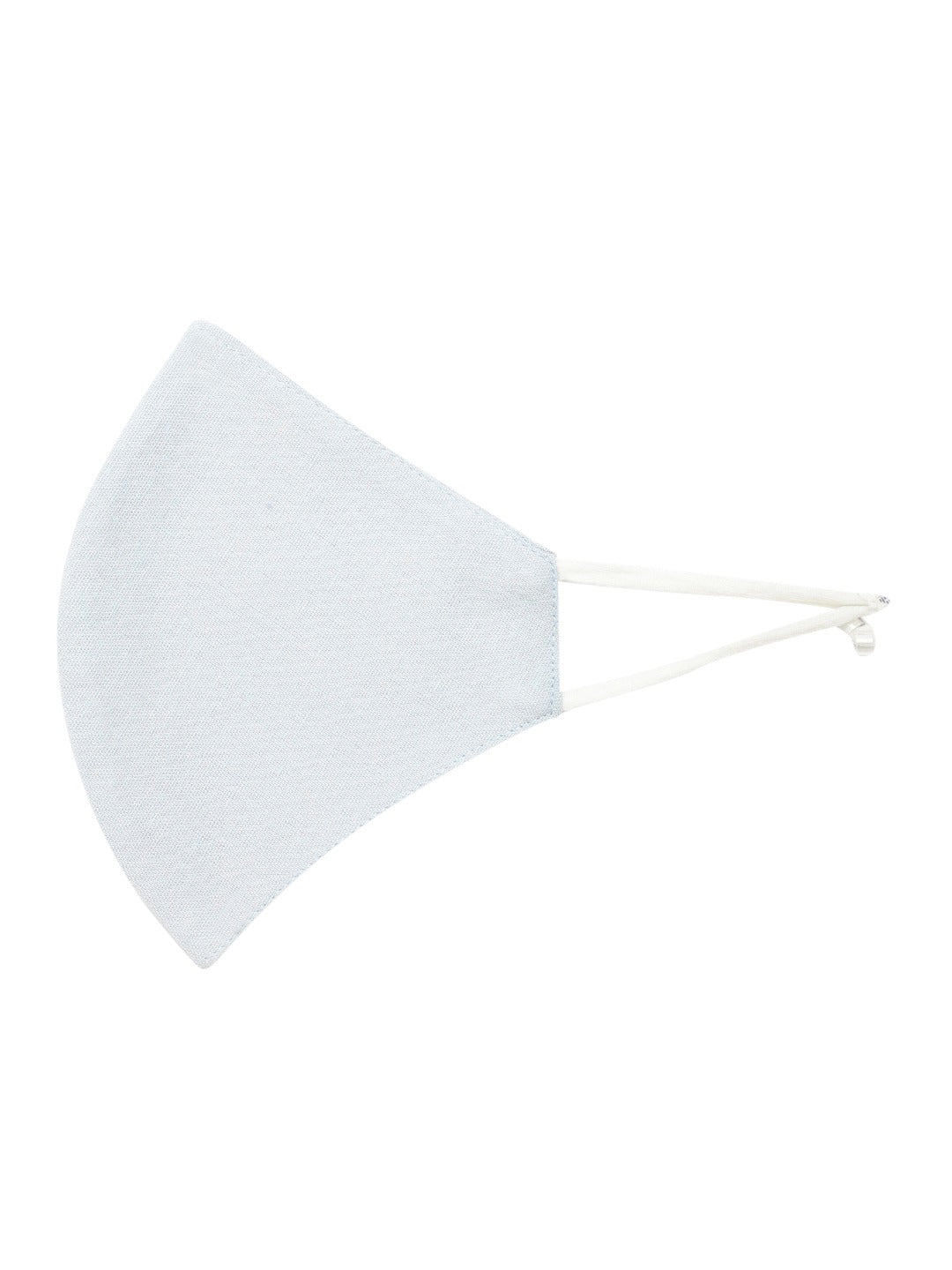 Blueberry Grey solid 2 ply cotton reusable chain mask