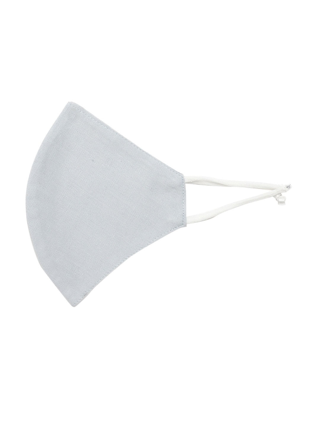 Blueberry Grey solid 2 ply cotton reusable chain mask